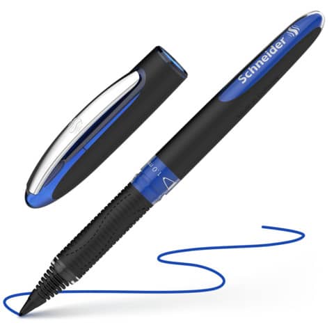 Penna roller Schneider One Sign Pen - punta 1 mm - tratto 0,8 mm - blu P183603